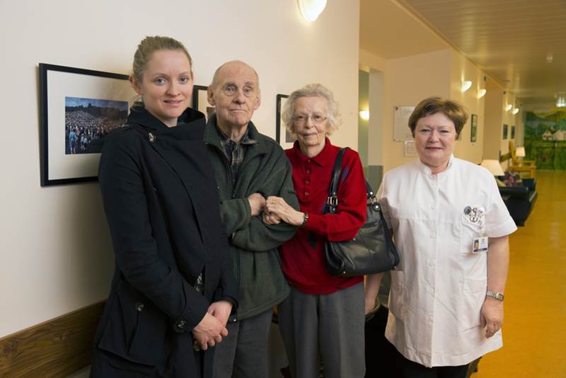 Gjafamyndum Inger Helene Boasson komið fyrir á Landakoti