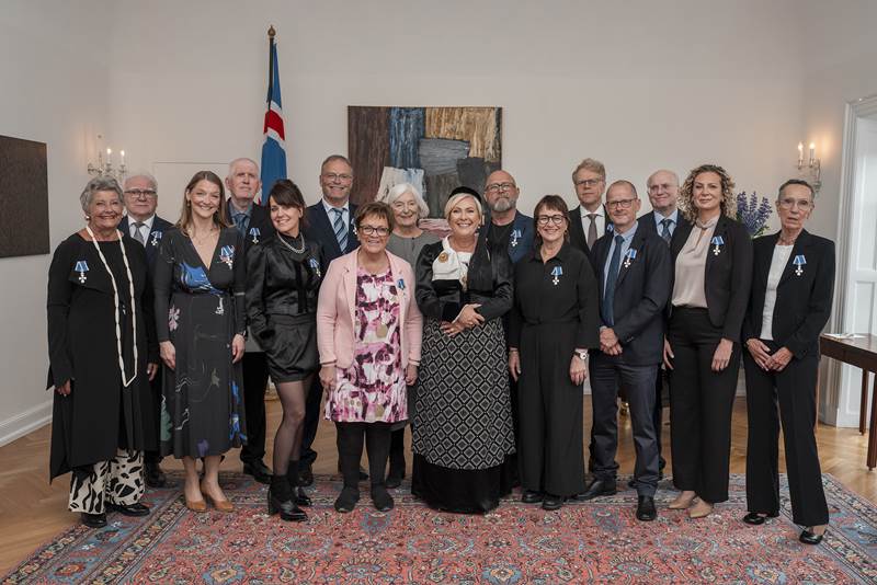 Vilborg og Þórður fengu fálkaorðuna