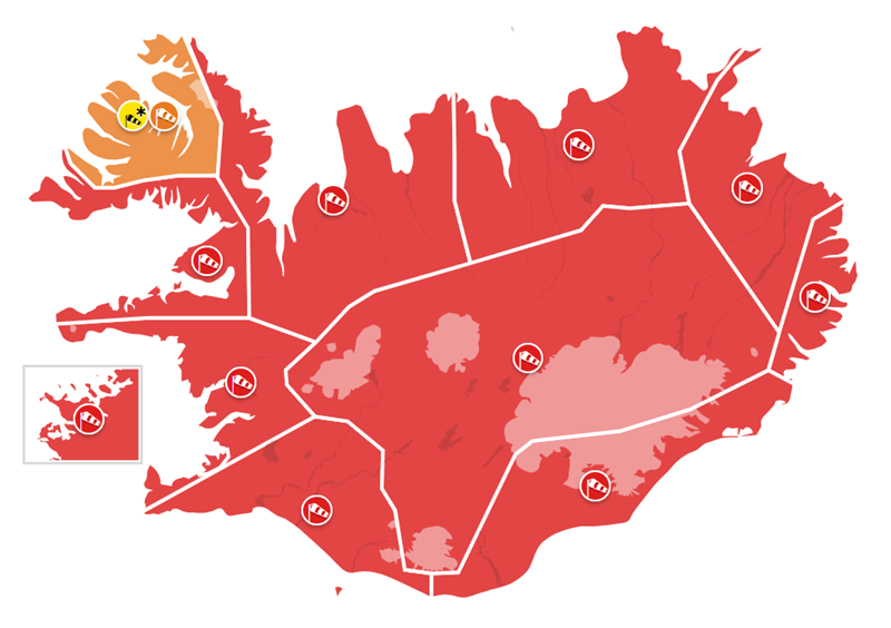 Áríðandi tilkynning vegna rauðrar veðurviðvörunar