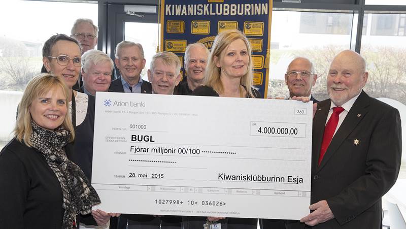 Kiwanisklúbbur styrkir BUGL í að gera bráðaþjónustuna markvissari og fjölskyldumiðaðri 