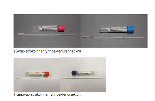 Áríðandi tilmæli um tímabundna breytingu á notkun á strokpinnum